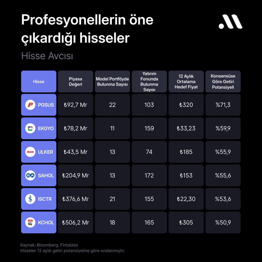 Hisse avcısı #120: Profesyonellerin öne çıkardığı hisseler