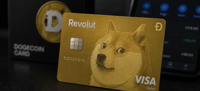Revolut, Dogecoin temalı ilk fiziksel kripto kartını piyasaya sürdü